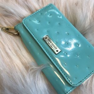 Kate Spade Light Blue iPhone 4/4s Wallet Wristlet
